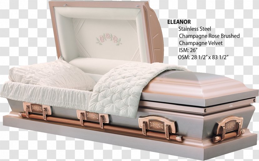 Coffin Funeral Home Stainless Steel Burial Vault - Lid Transparent PNG