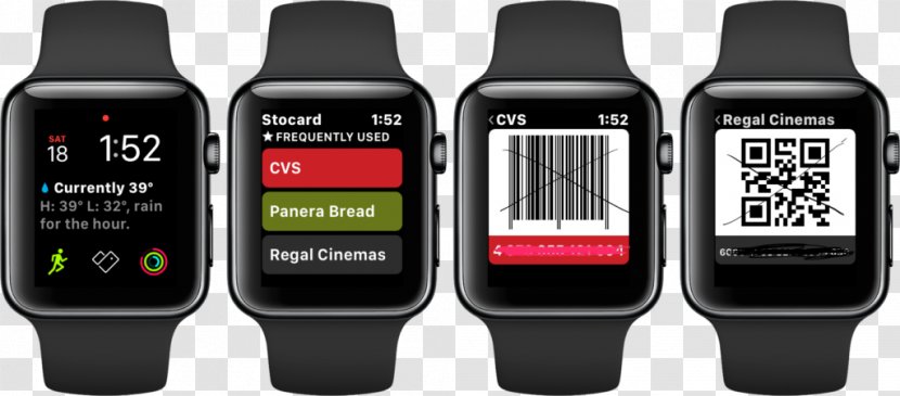 Apple Watch Series 3 Smartwatch - Watchos - Supermarket Membership Card Transparent PNG