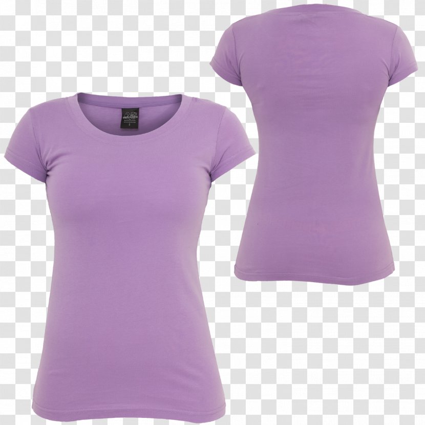 T-shirt Violet Purple Lilac Sleeve - Neck - Shirt Transparent PNG