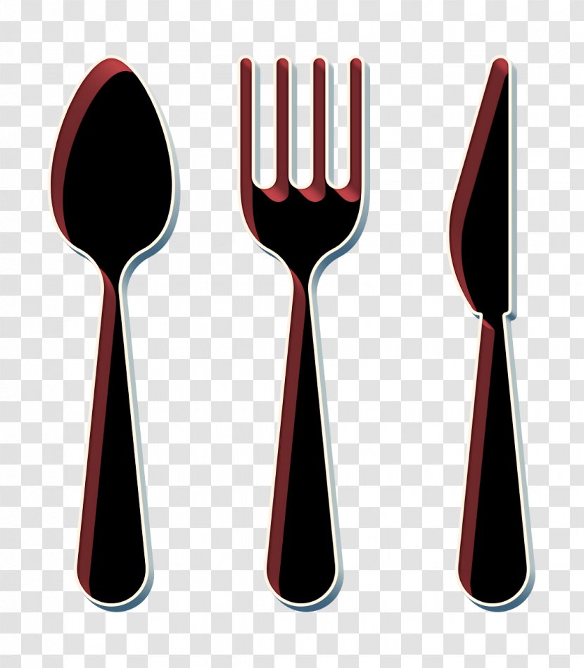 Icon Fork Restaurant Cutlery - Spoon - Kitchen Utensil Tool Transparent PNG