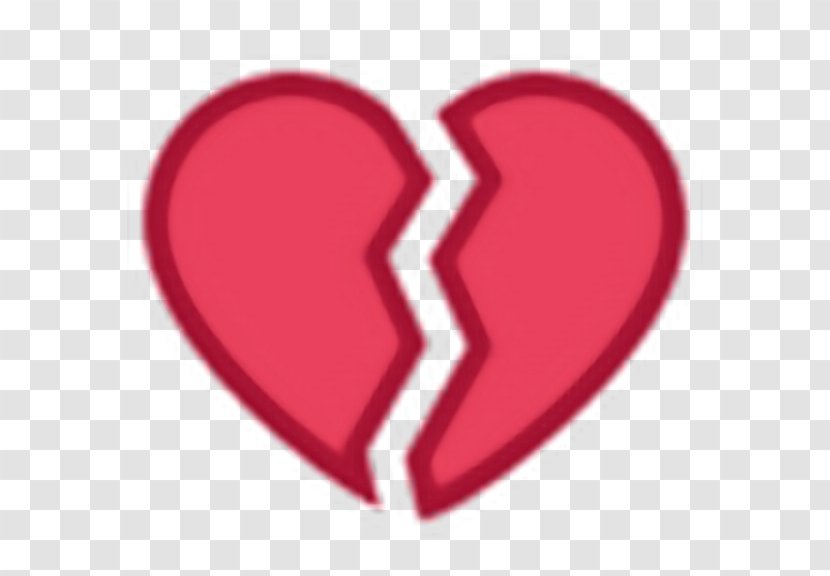 Broken Heart Emoji Love Image - Watercolor Transparent PNG