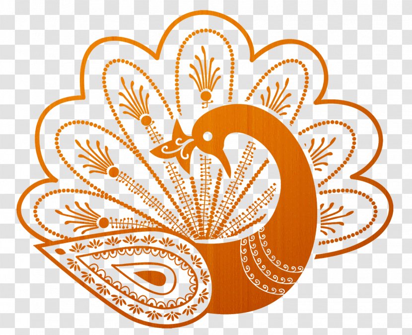 Vector Graphics Peafowl Mehndi Drawing Image - Symbol - Feather Transparent PNG