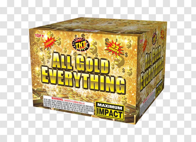 All Gold Everything TNT Fireworks Store Explosion - Tnt - Firework Transparent PNG