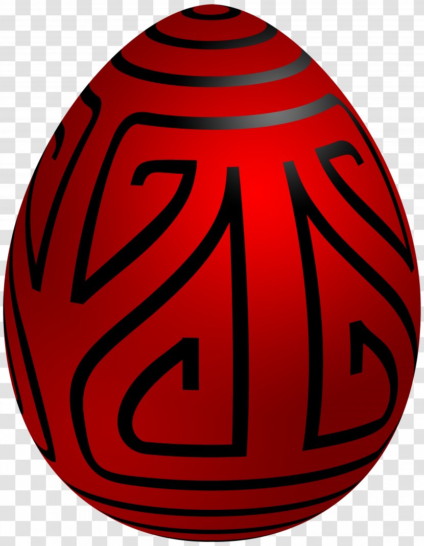 Red Easter Egg Clip Art - Deco Transparent PNG