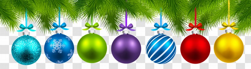 Christmas Ornament Decoration Tree - Product - Balls Decor Clipart Image Transparent PNG