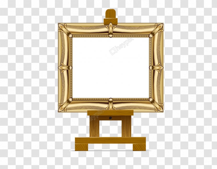 Gold Frame - Brass - Picture Rectangle Transparent PNG