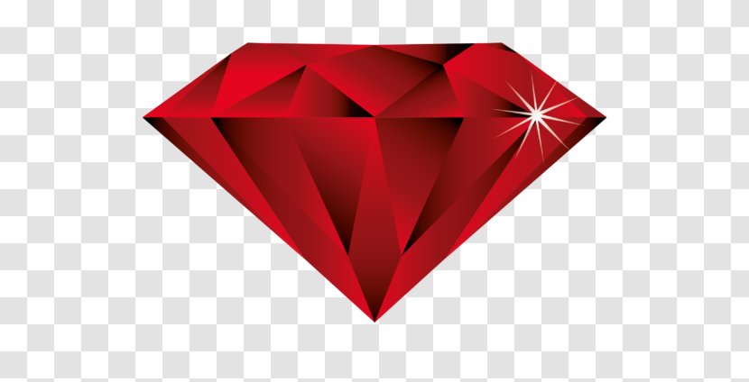 Clip Art RED DIAMOND INK Pink Diamond - Ruby - Red Transparent PNG