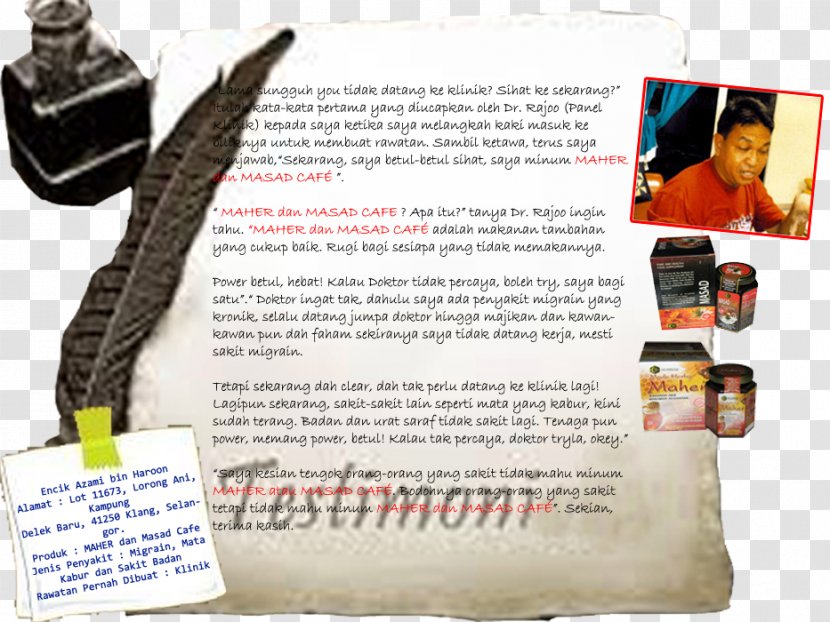 Testimonial Brochure - Advertising - TESTIMONI Transparent PNG