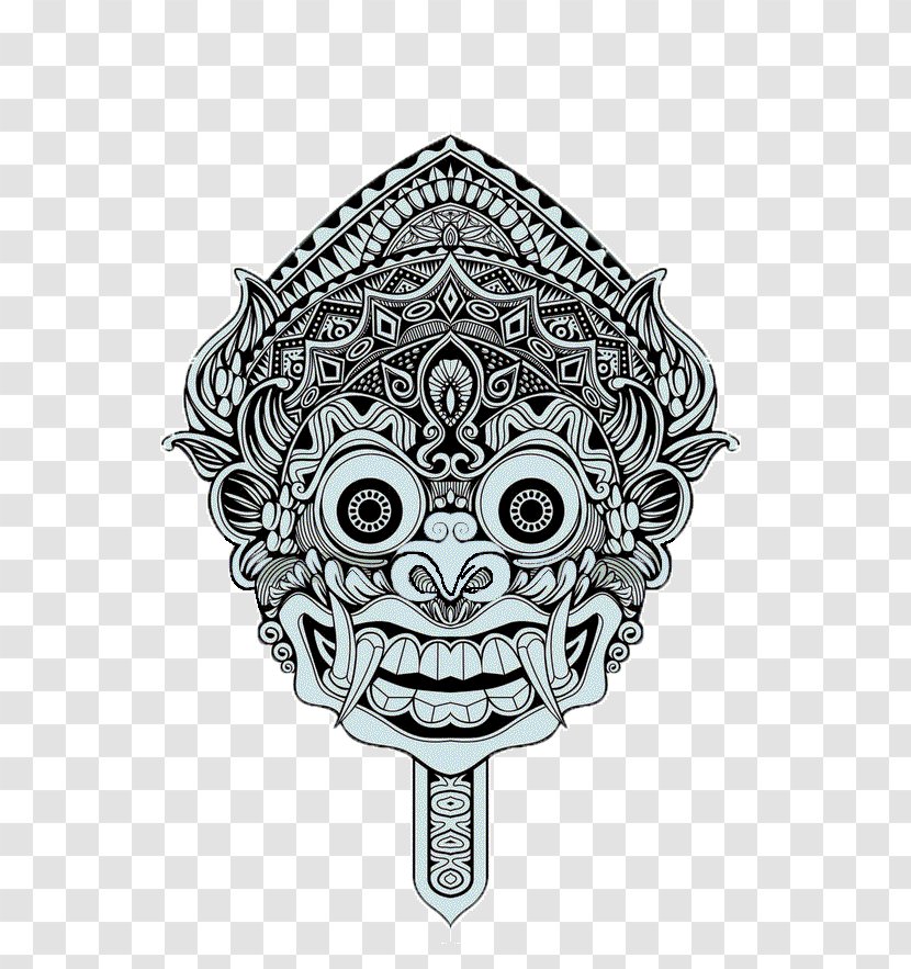 T-shirt Barong Rangda Bali Artist - Mask - Tshirt Transparent PNG