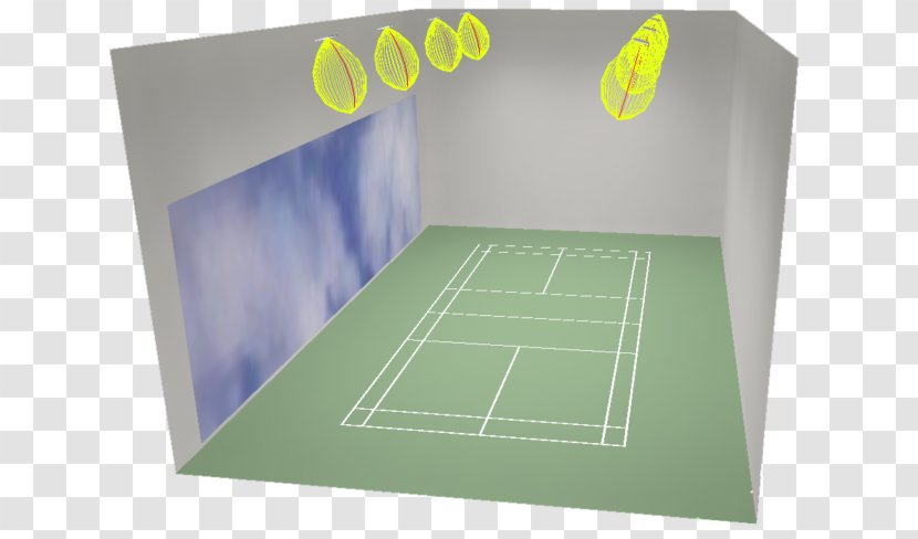 Lighting Badminton Light-emitting Diode Sport Glare - Material - Court Transparent PNG