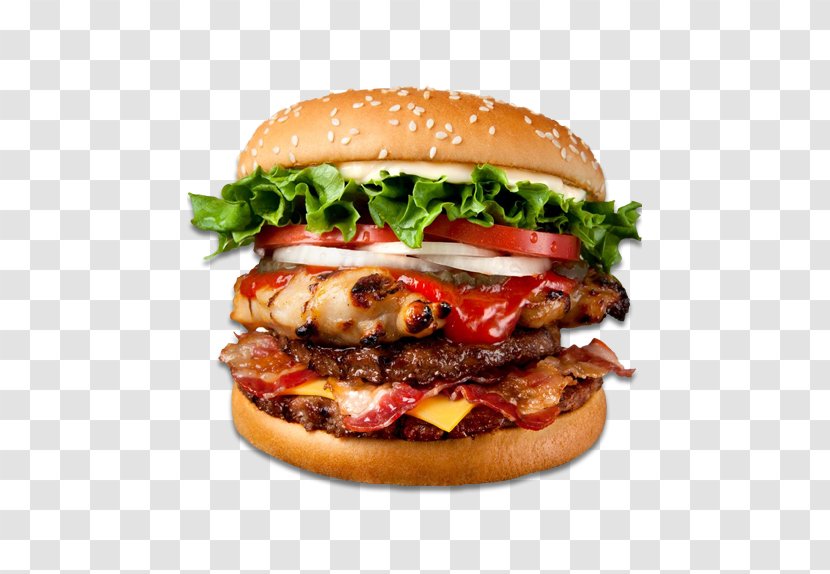 Hamburger Chicken Sandwich Cheeseburger Fast Food Veggie Burger - Buffalo - King Transparent PNG