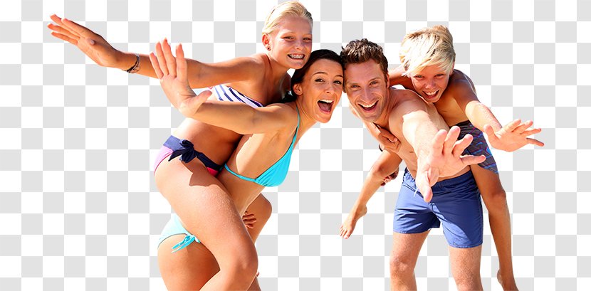 Family Travel Child Hotel Vacation - People At The Beach Transparent PNG