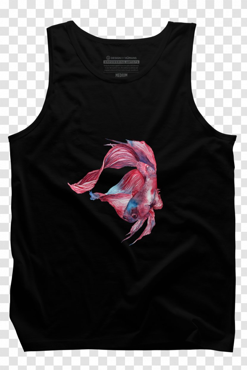 T-shirt Siamese Fighting Fish Work Of Art Painting - Tshirt Transparent PNG