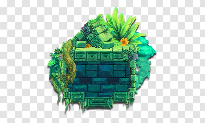 Temple Maya Civilization Platform Game Tile-based Video 2D Computer Graphics - Roguelike - Hand Painted Grass Transparent PNG