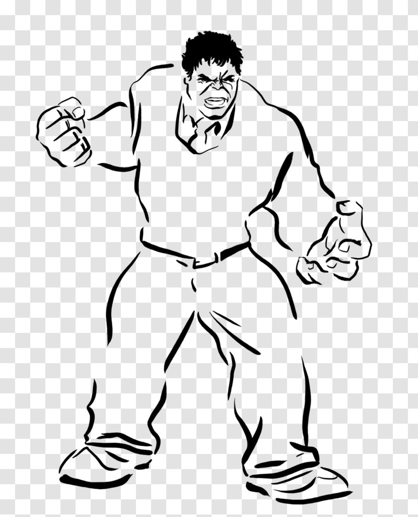 Hulk Thunderbolt Ross Coloring Book Character Child - Heart - Black And White Iron Man Wallpaper Transparent PNG