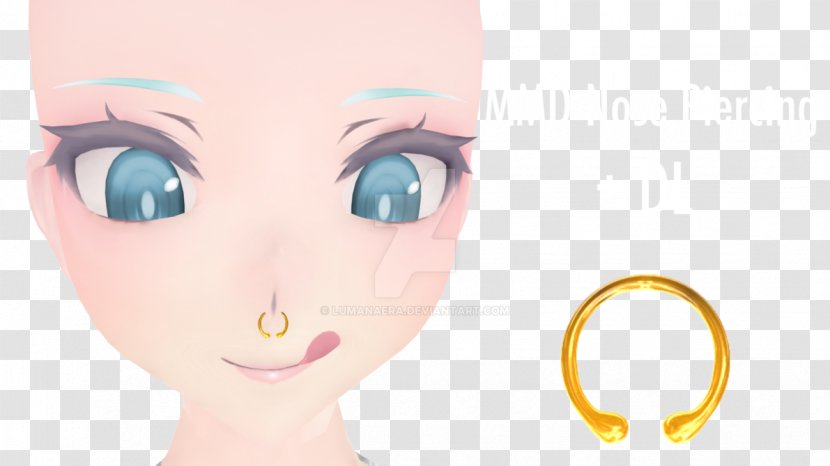 Nose Piercing Body Face Cheek - Flower - Eyebrow Transparent PNG
