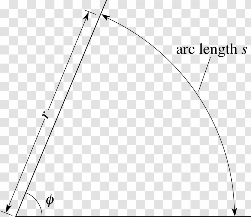 Triangle Point Radian Trigonometry - Internal Angle - Line Transparent PNG