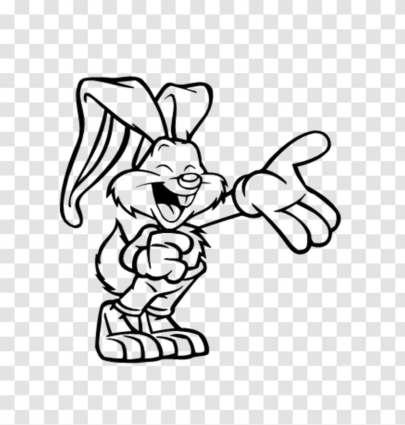 Easter Bunny Rabbit Coloring Book Drawing - Silhouette Transparent PNG