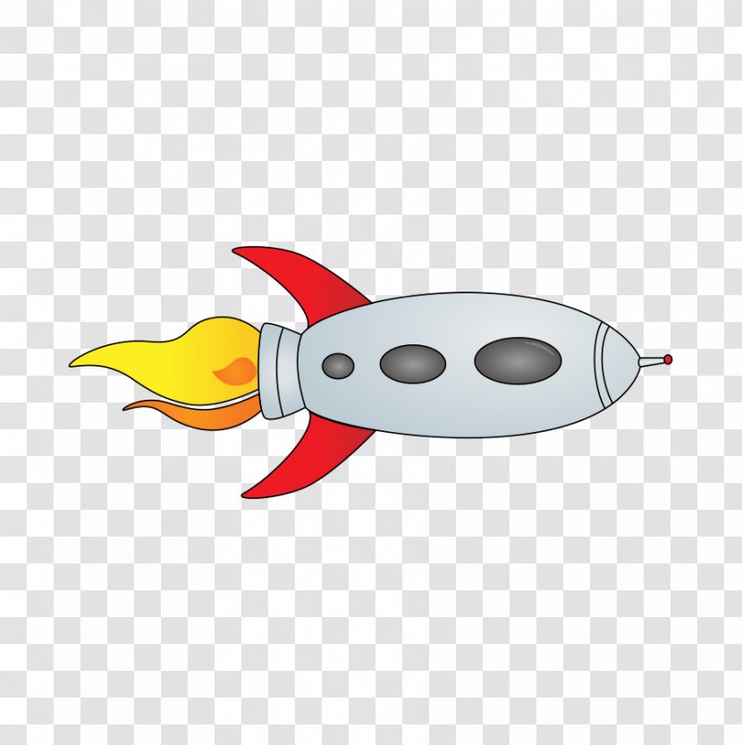 Download Clip Art - Yellow - Cartoon Rocket Transparent PNG