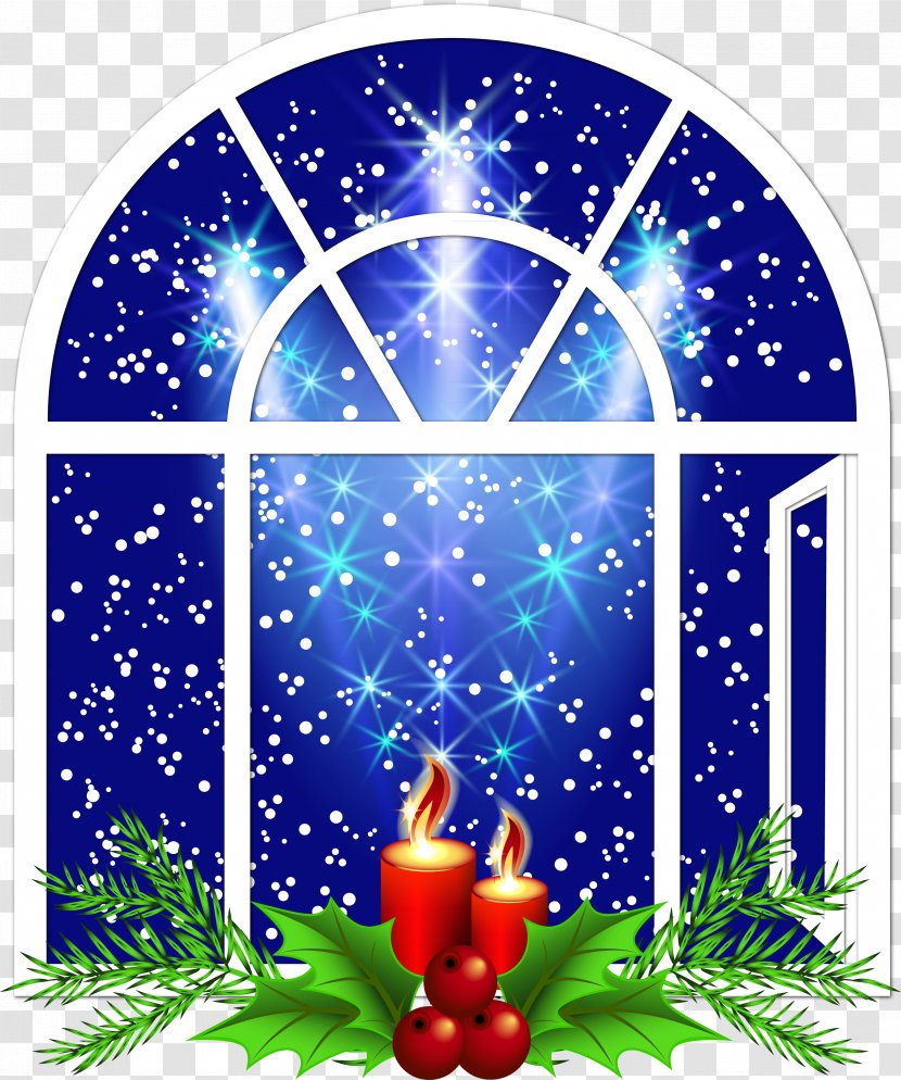 Christmas Window Clip Art - Music - Clipart Transparent PNG