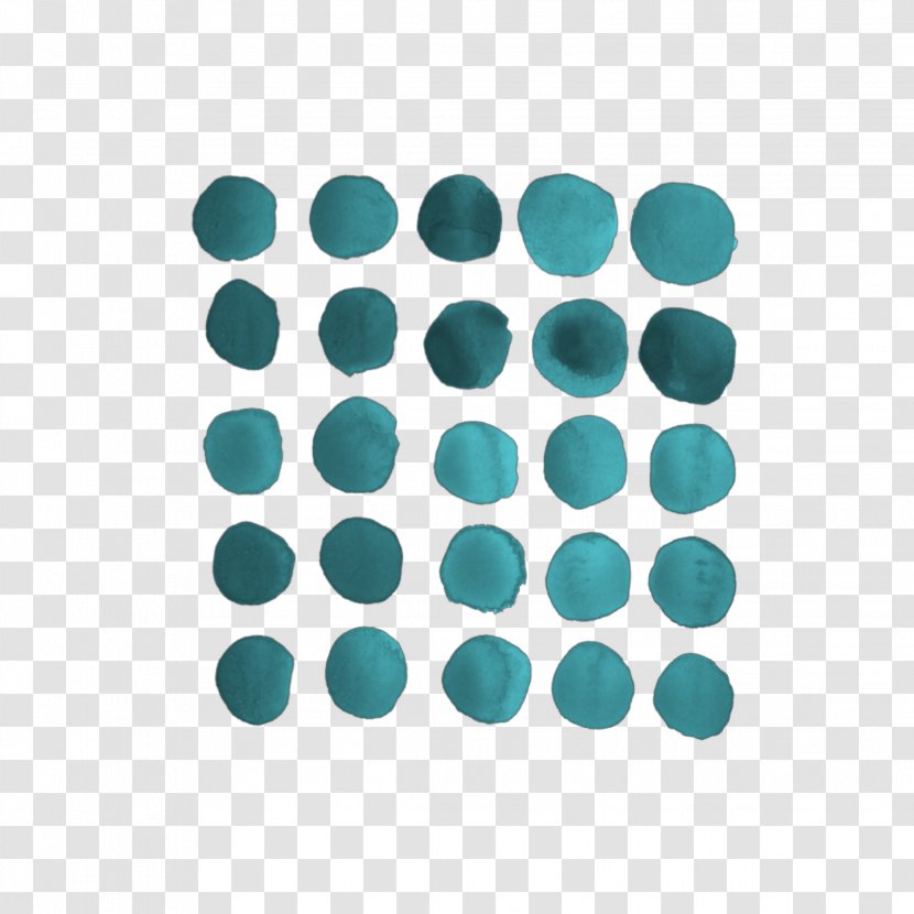 Vector Graphics Illustration Clip Art Image - Teal - Polkadot Pattern Transparent PNG