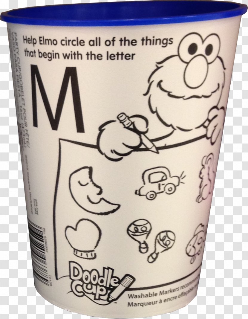 Coffee Cup Elmo Mug Plastic - Doodle Transparent PNG