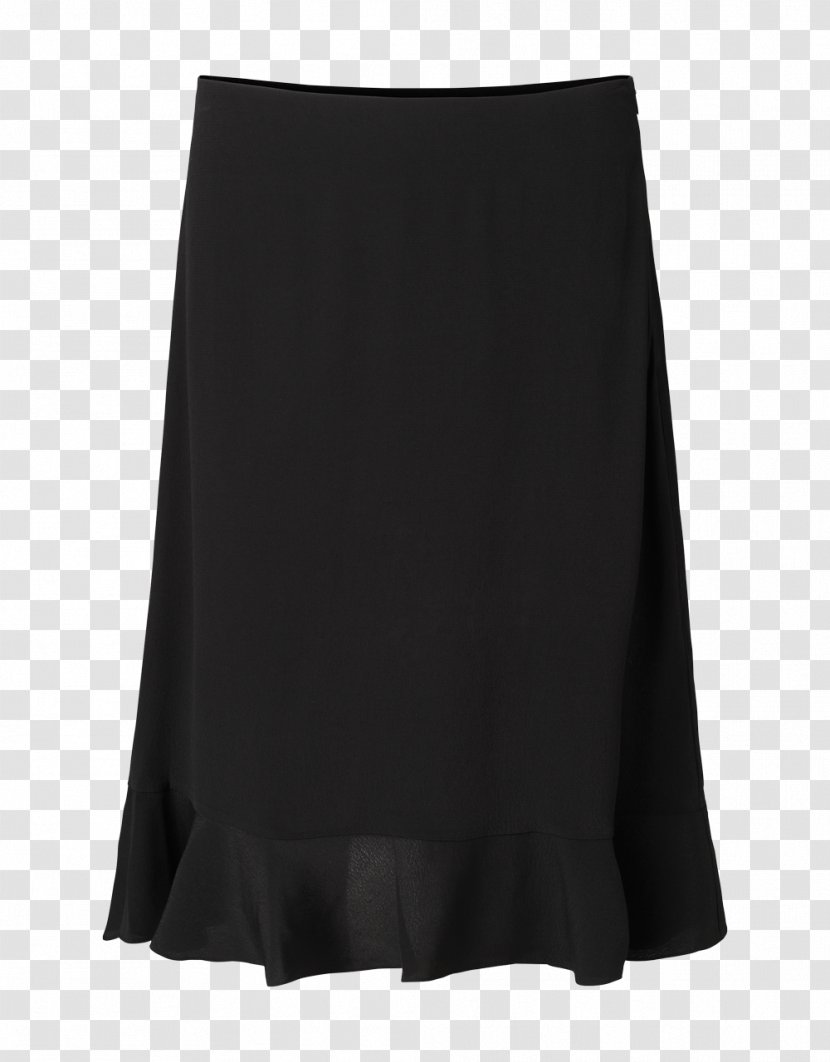 Pencil Skirt Ruffle T-shirt - Black Transparent PNG