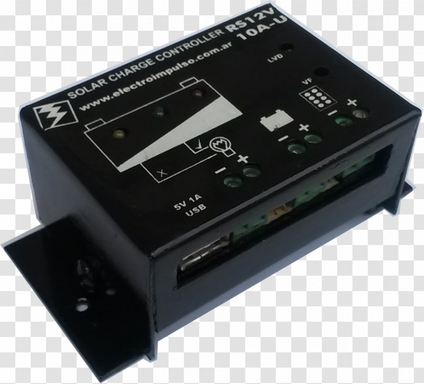 Battery Charger Electronics Solar Panels Electric Charge Controllers - Electroimpulso Transparent PNG