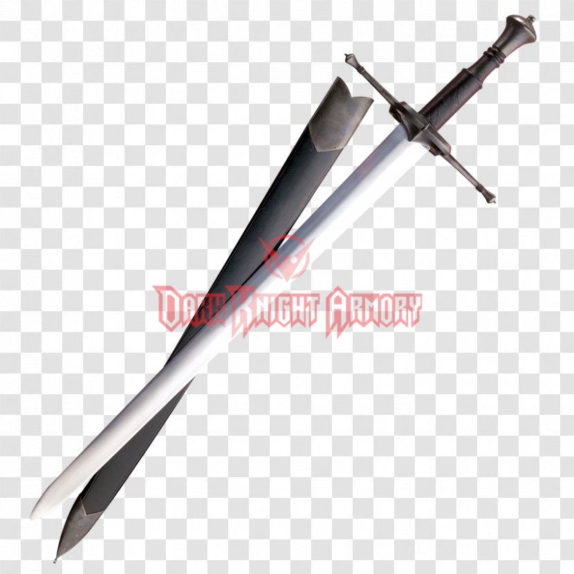 Sword バスタードソード Blade Scabbard Dark Knight Armoury - Cross Section Transparent PNG