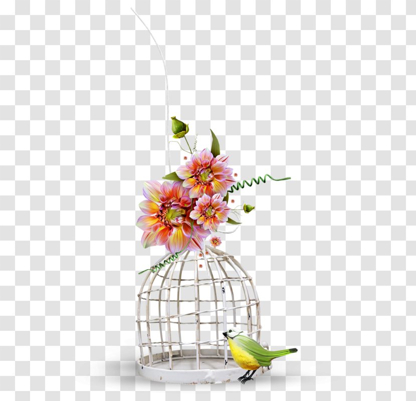 Flower Floral Design Bird - Cage Transparent PNG