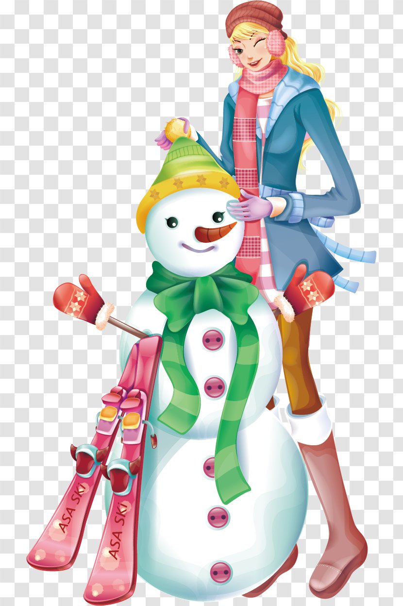 Snowman Winter Clip Art - Clown - Character Vector Transparent PNG