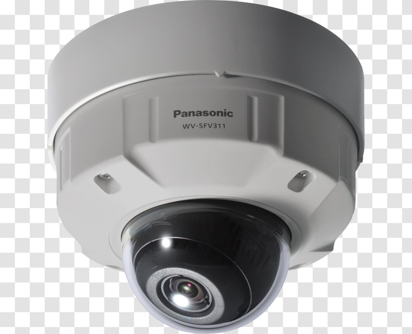 Closed-circuit Television Panasonic WV-SFV311 I-Pro 0.9MP Smart HD Outdoor Network Vandal Dome C IP Camera - Lens Transparent PNG