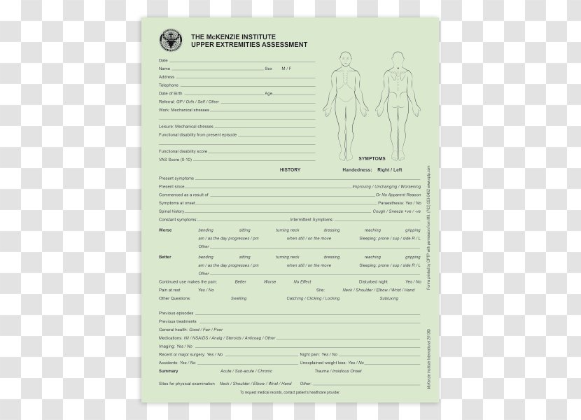 Document - Diagram - Physical Examination Transparent PNG