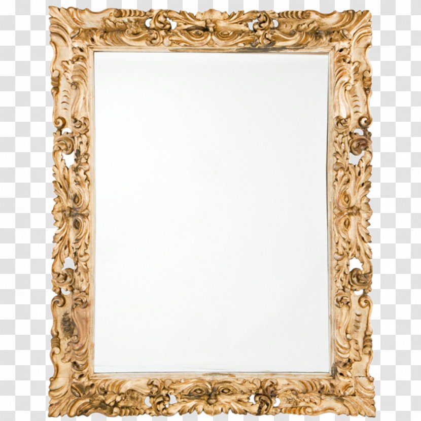 Picture Frames Mirror Wood Carving - 17th Century - Baroque Transparent PNG