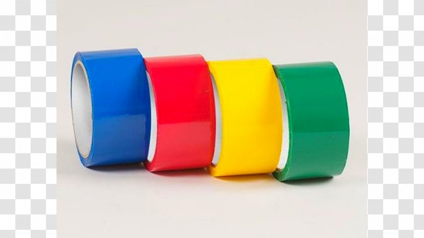 Adhesive Tape Scotch Tsvetnoy Plastic Ribbon - Yellow Transparent PNG