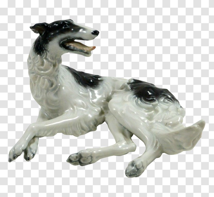 Dog Breed Borzoi Figurine Porcelain - Statue - Hand Painted Bear Transparent PNG