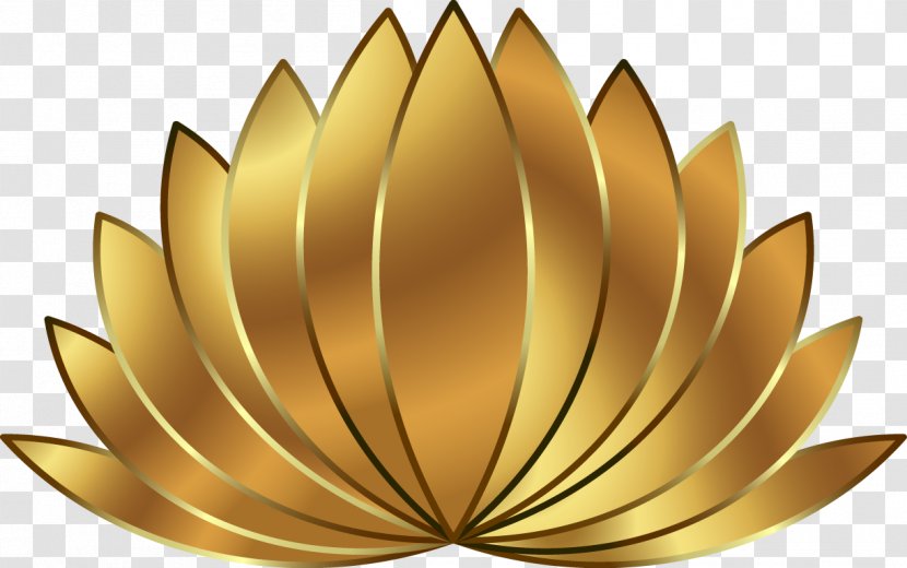 Gold Download - Flower - Golden Lotus Transparent PNG