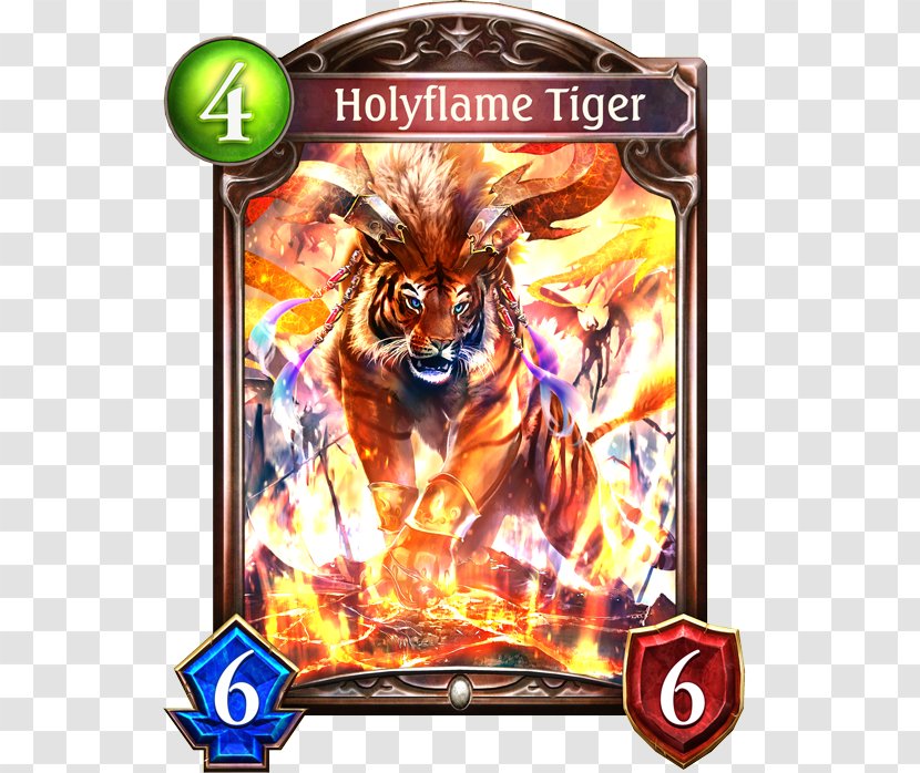 Shadowverse Rage Of Bahamut カード Hearthstone Witch - Flame Tiger Transparent PNG