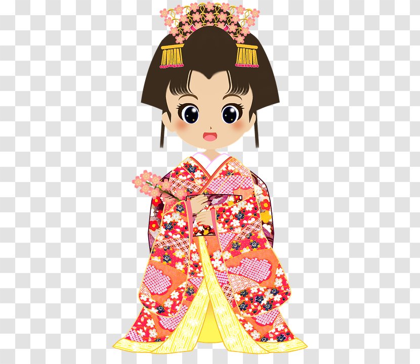 Japan Kimono Yukata Cherry Blossom - Art Transparent PNG