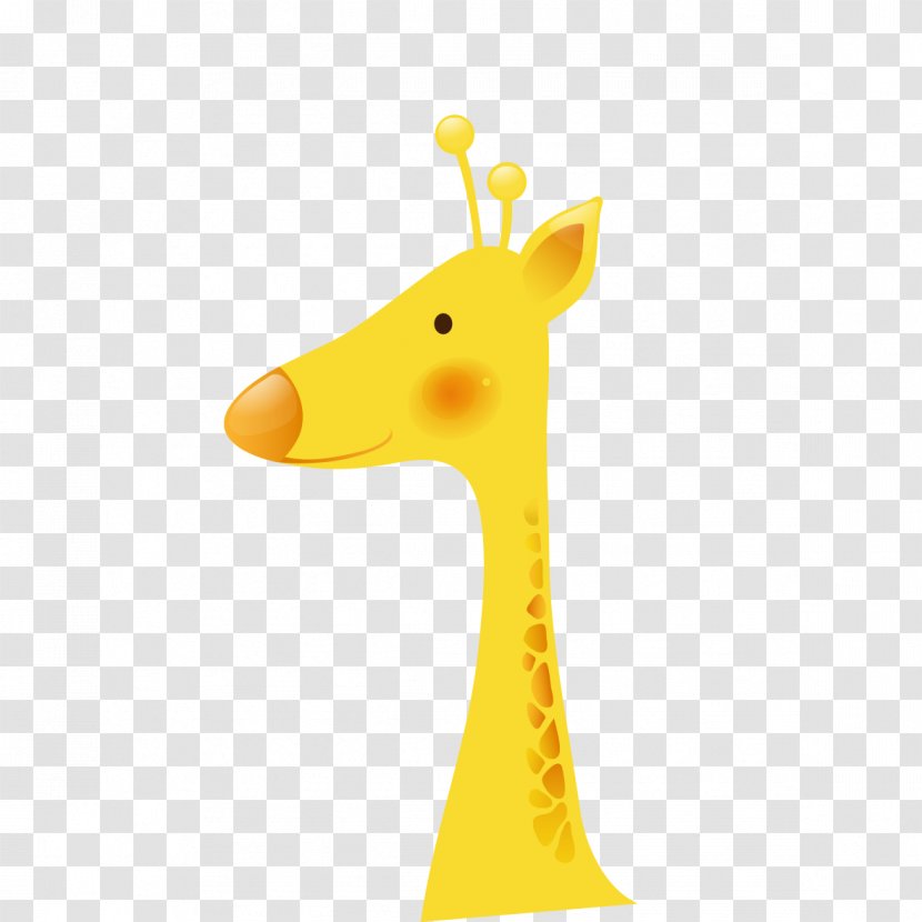 Giraffe Water Bird Cartoon Illustration - Neck Transparent PNG
