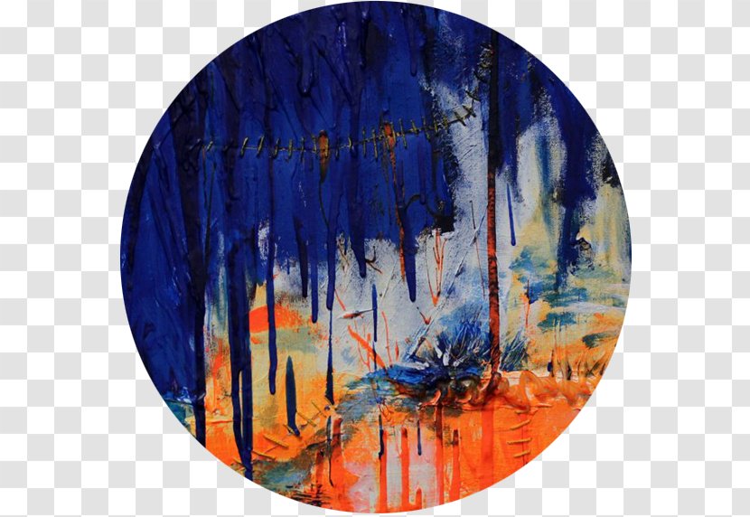 Modern Art Painting Natural Disaster - Artist - Painted Circle Transparent PNG