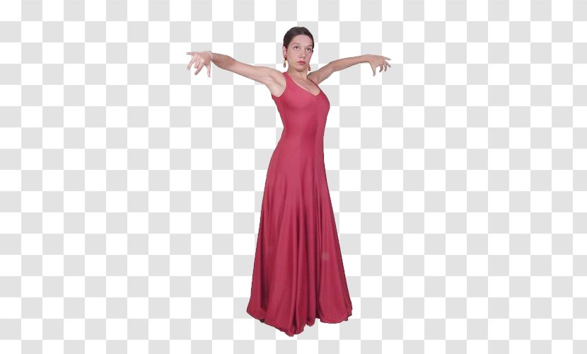 Gown Cocktail Dress Satin Shoulder - Silhouette Transparent PNG