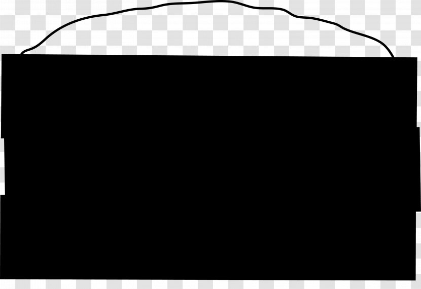 Rectangle Handbag Product Design Font - Blackandwhite Transparent PNG