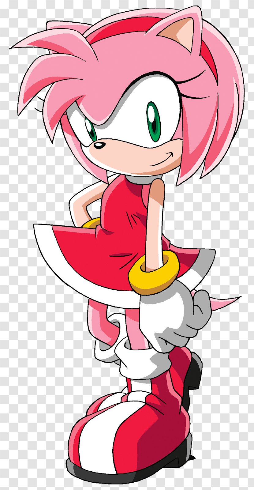Amy Rose Sonic The Hedgehog & Knuckles CD Adventure - Cartoon - Vaio Transparent PNG