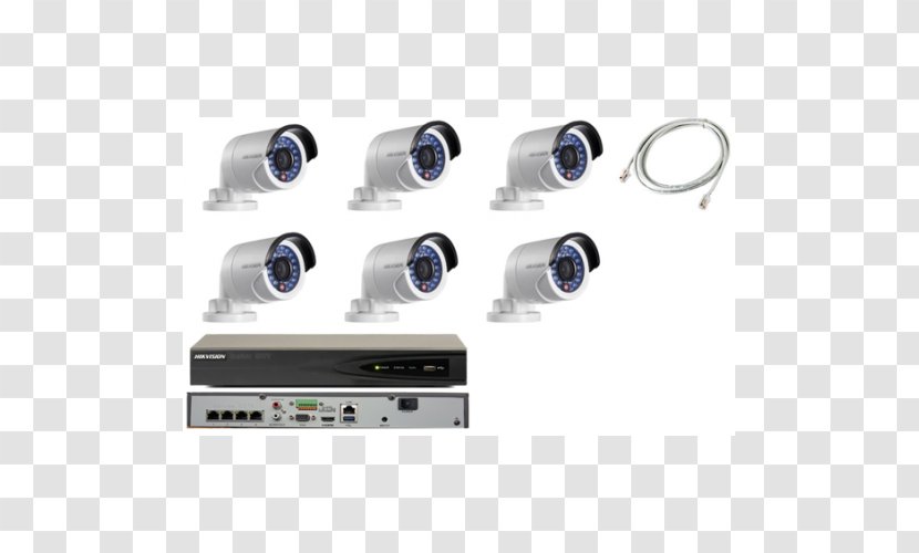 Network Video Recorder IP Camera Closed-circuit Television Hikvision - Megapixel - Cctv Dvr Kit Transparent PNG