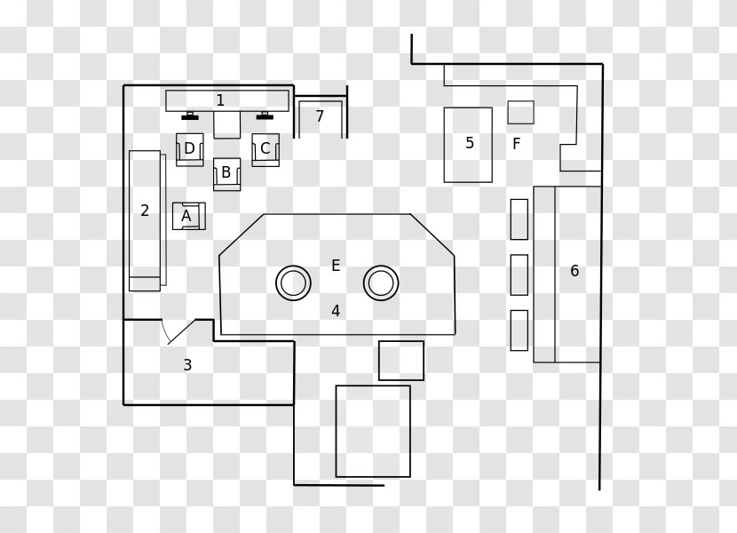 Paper Floor Plan White - Diagram - Control Room Transparent PNG