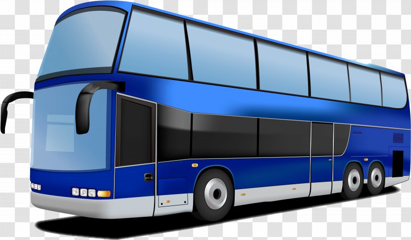 Double-decker Bus Tour Service School - Compact Car Transparent PNG