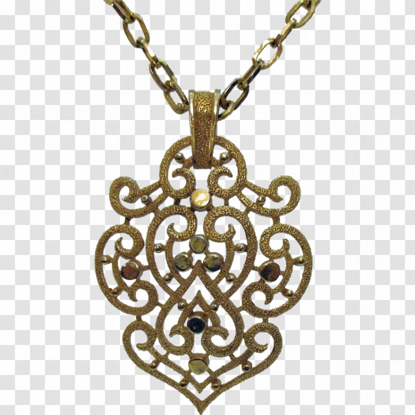 Locket Necklace Charms & Pendants Gold Medal - Vintage Transparent PNG