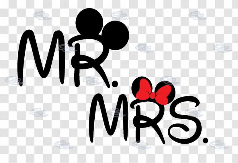 Mickey Mouse Minnie Mrs. The Walt Disney Company T-shirt - Flower - Just Married Transparent PNG