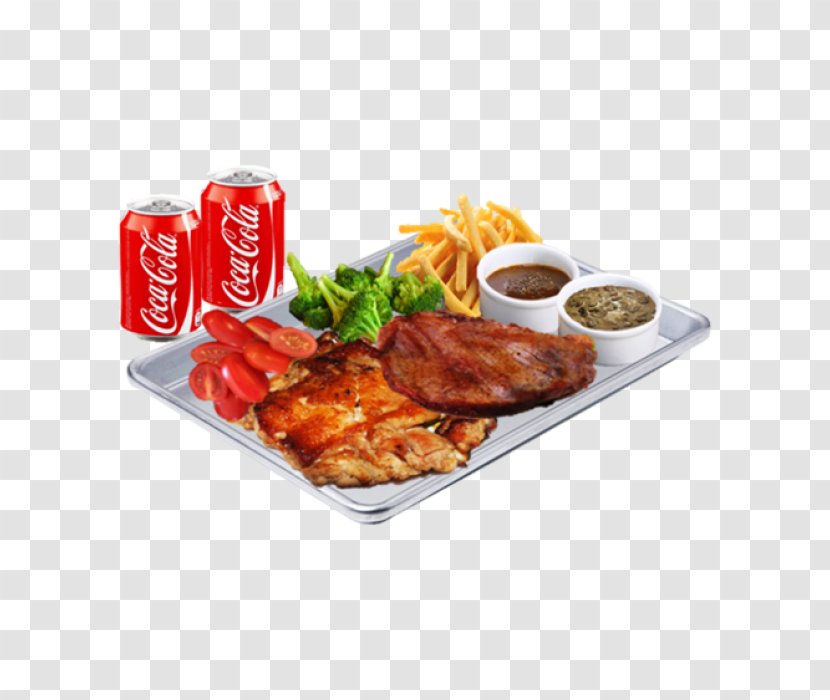 Full Breakfast Chicken Sweet And Sour Cutlet Meat Chop - As Food Transparent PNG